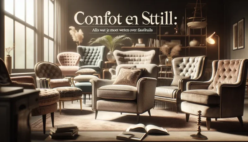 Comfort en stijl: alles wat je moet weten over fauteuils