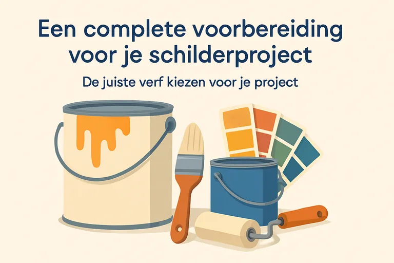 Een complete voorbereiding voor je schilderproject