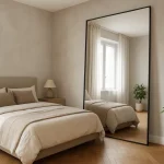 Een spiegel op maat voor een stijlvolle en ruimtelijke slaapkamer