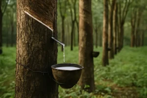 Hoe wordt natuurlatex geproduceerd?